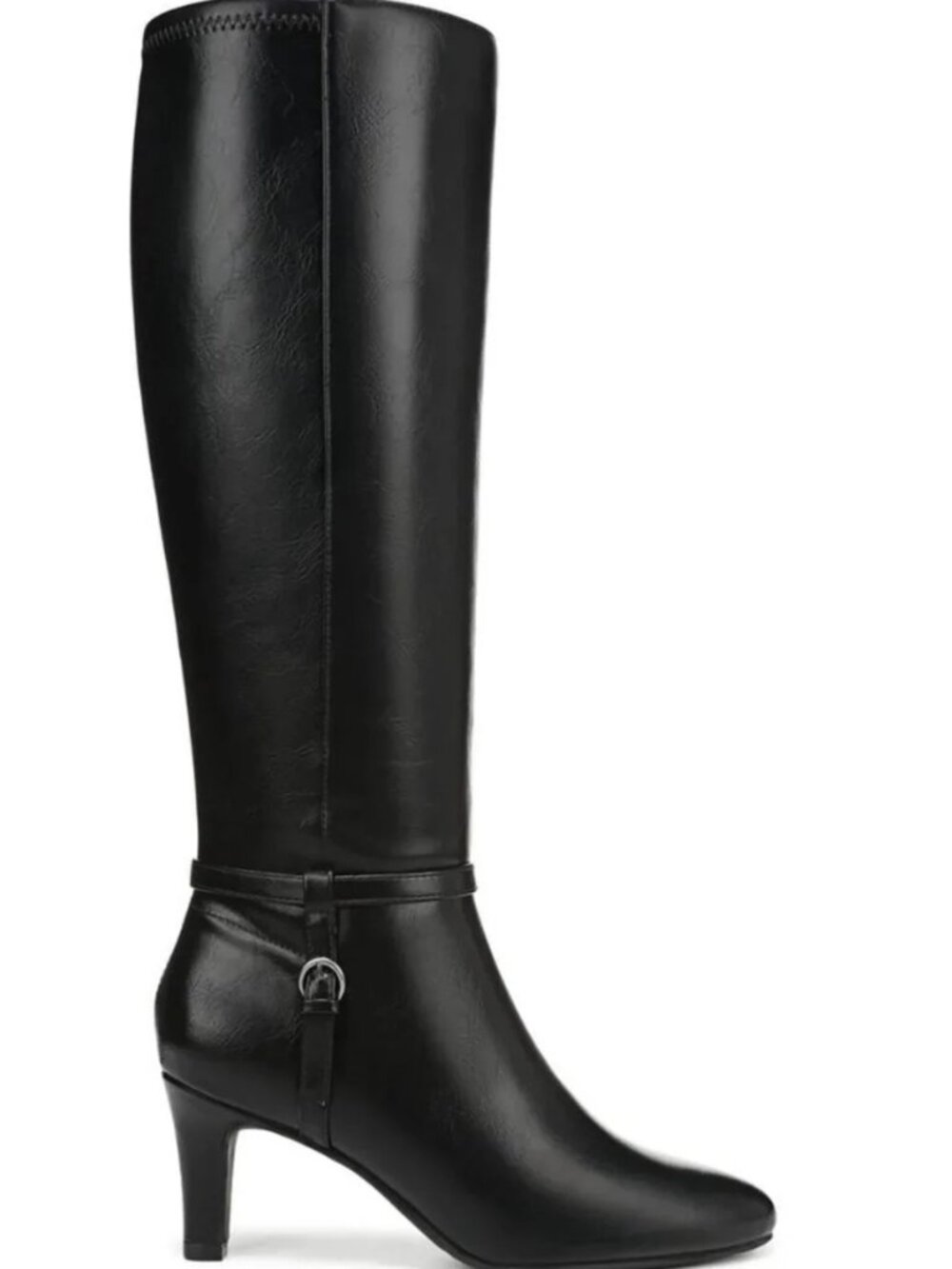 #28 LifeStride Galant Women's Faux Leather Zip Knee-High Boots